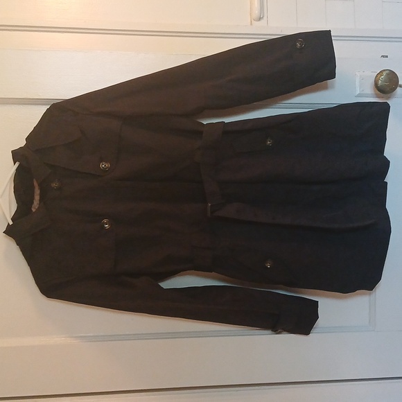 a new day Women's Navy Blue Belted Trench Coat - Picture 6 of 11